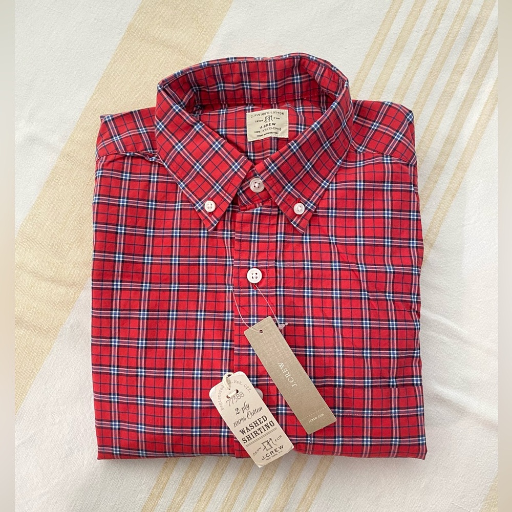 J. Crew NWT Tartan 2-Ply 100% Cotton